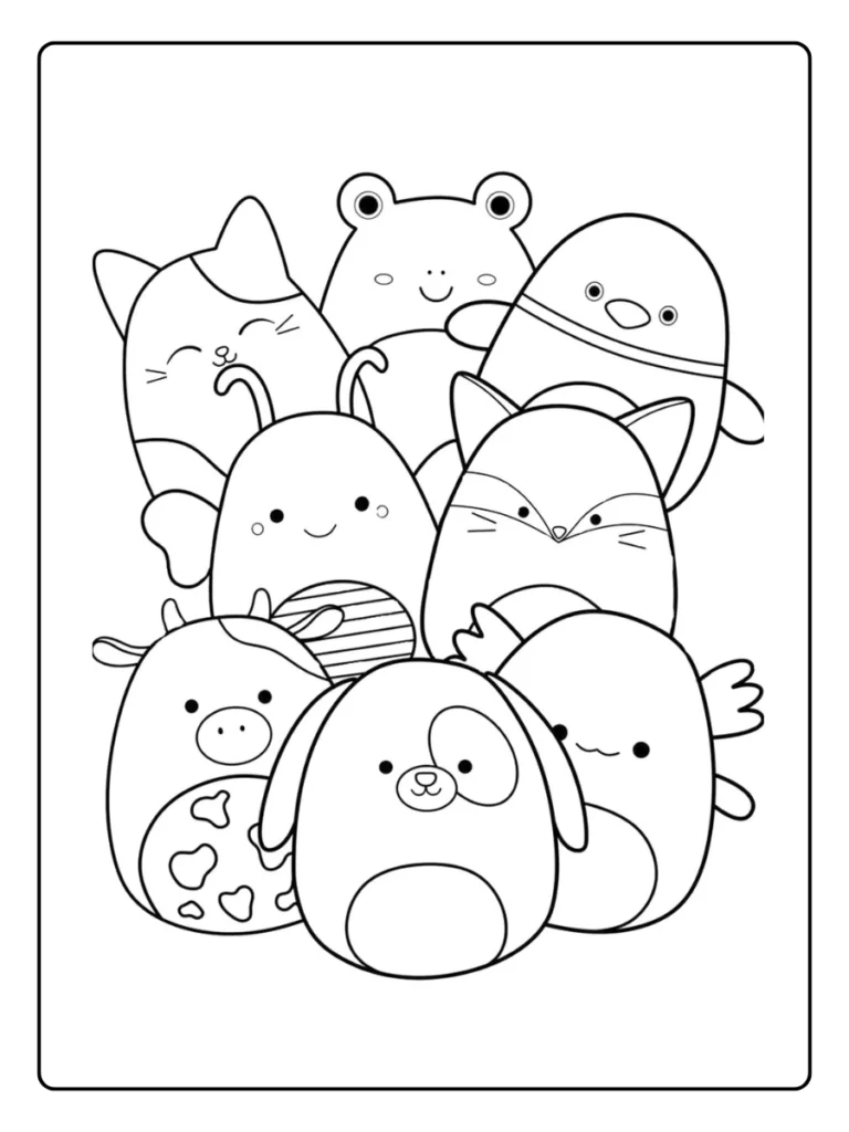 Squishmallow Kleurplaat