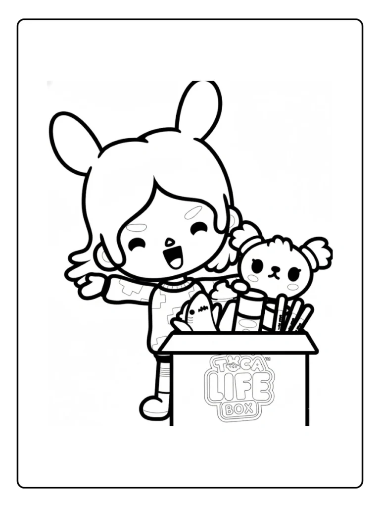 Toca Boca Kleurplaat