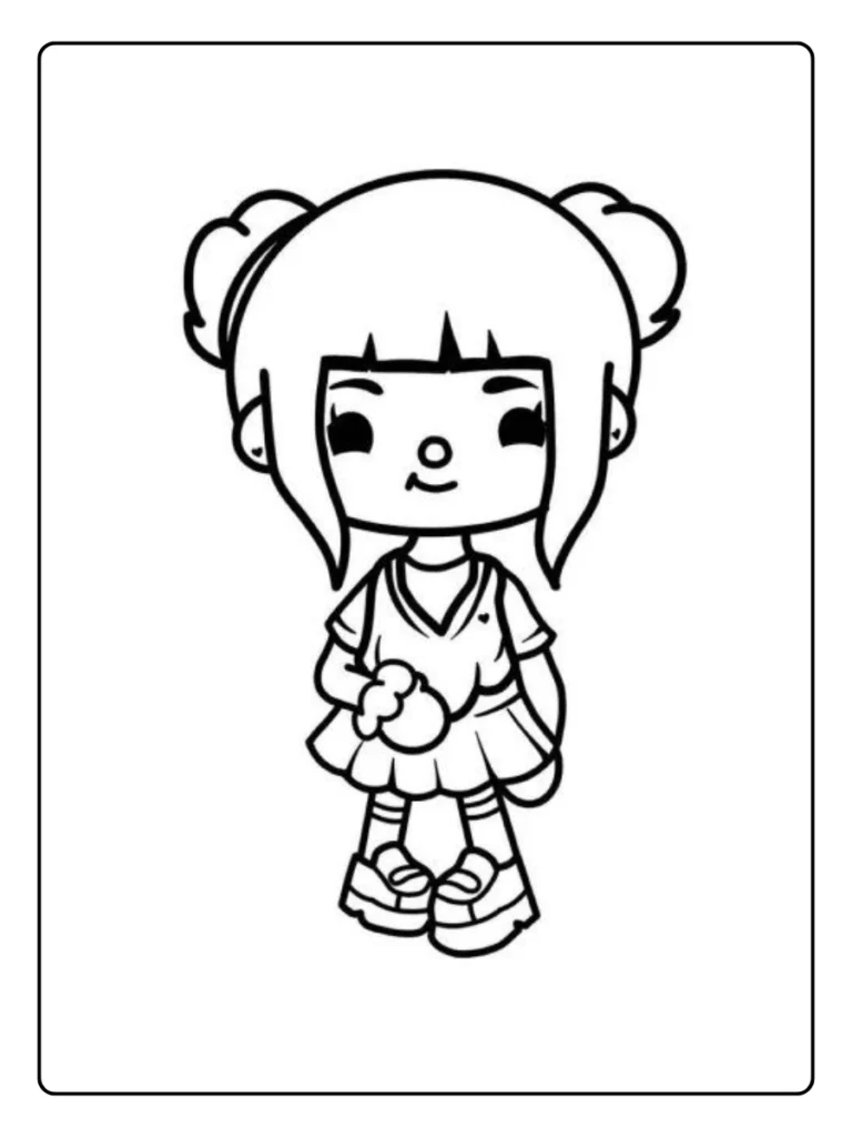 Toca Boca Kleurplaat