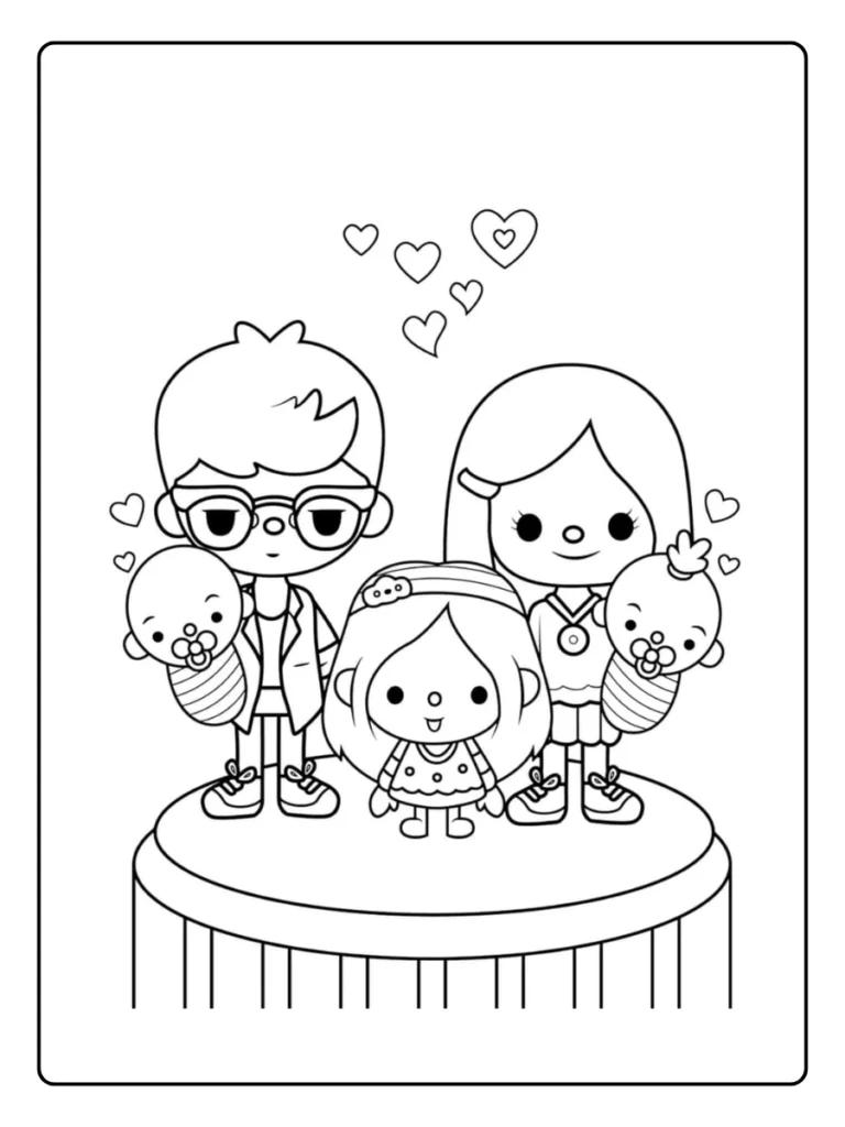 Toca Boca Kleurplaat