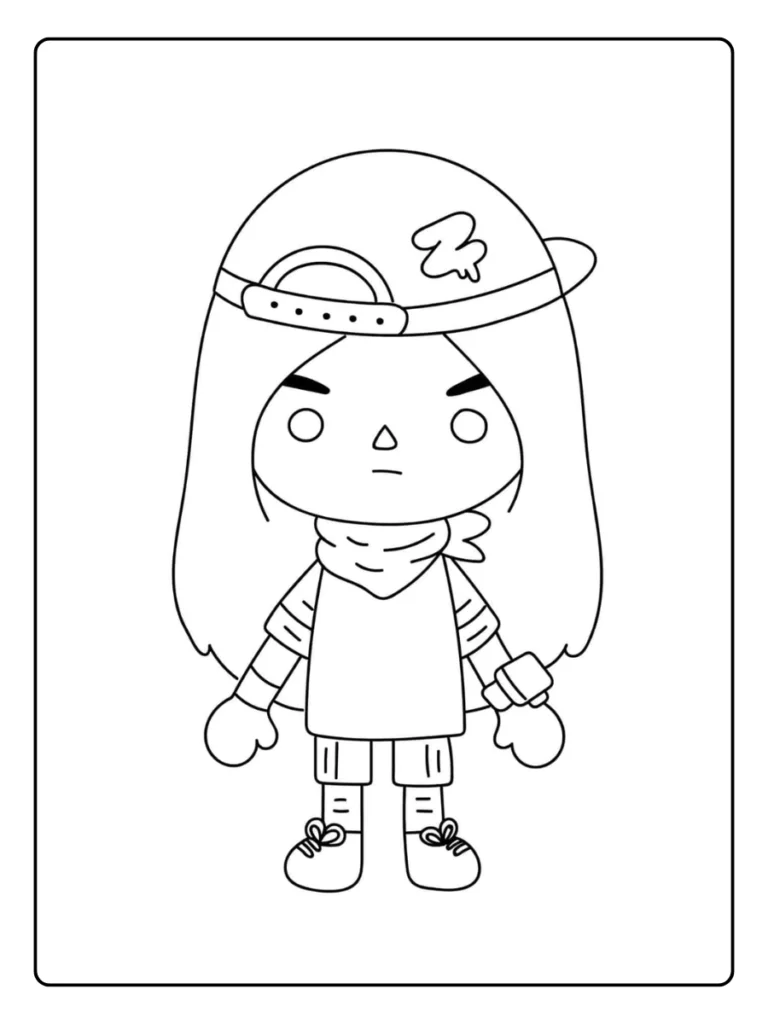 Toca Boca Kleurplaat