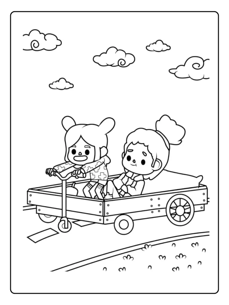 Toca Boca Kleurplaat