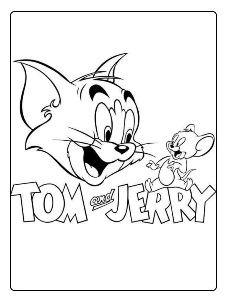 Tom En Jerry Cartoon Kleurplaat
