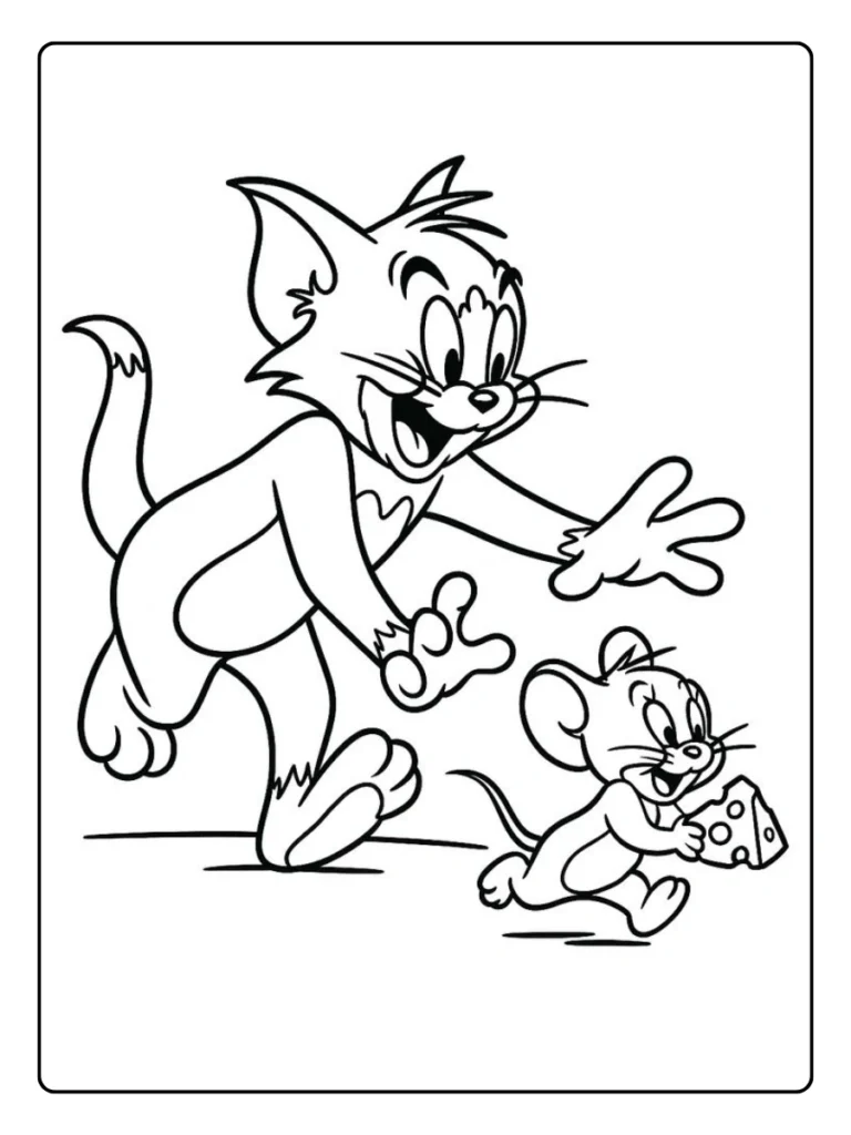 Tom En Jerry Chase Kleurplaat