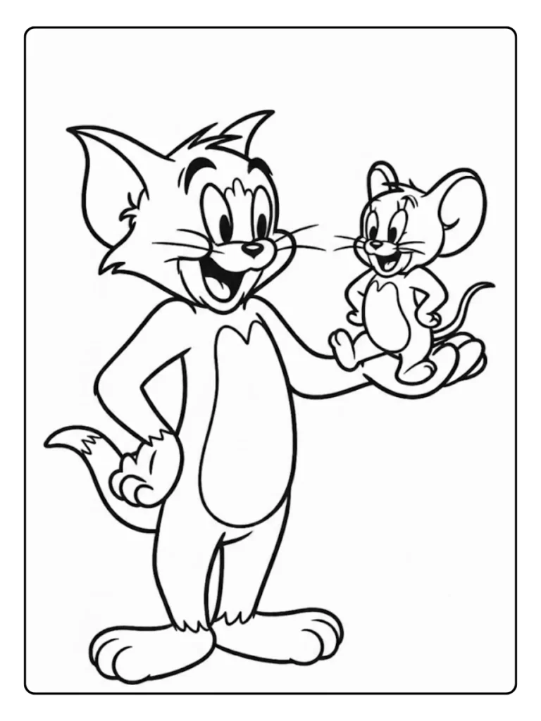 Tom En Jerry Gratis Kleurplaat