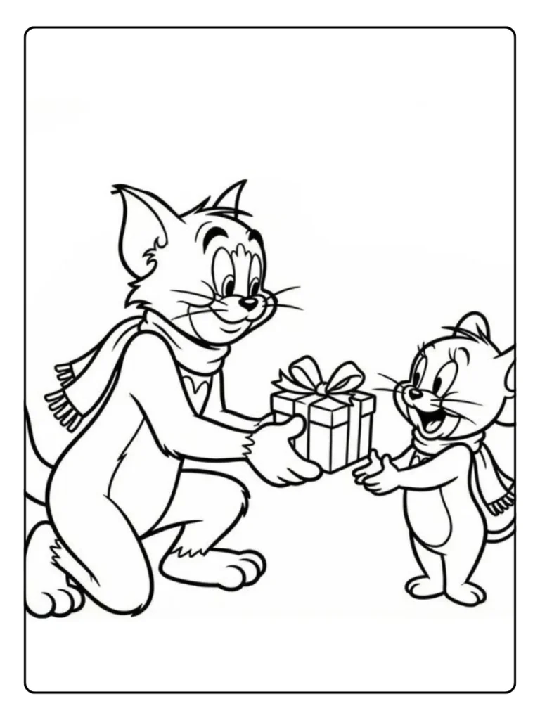 Tom En Jerry Kleurplaat