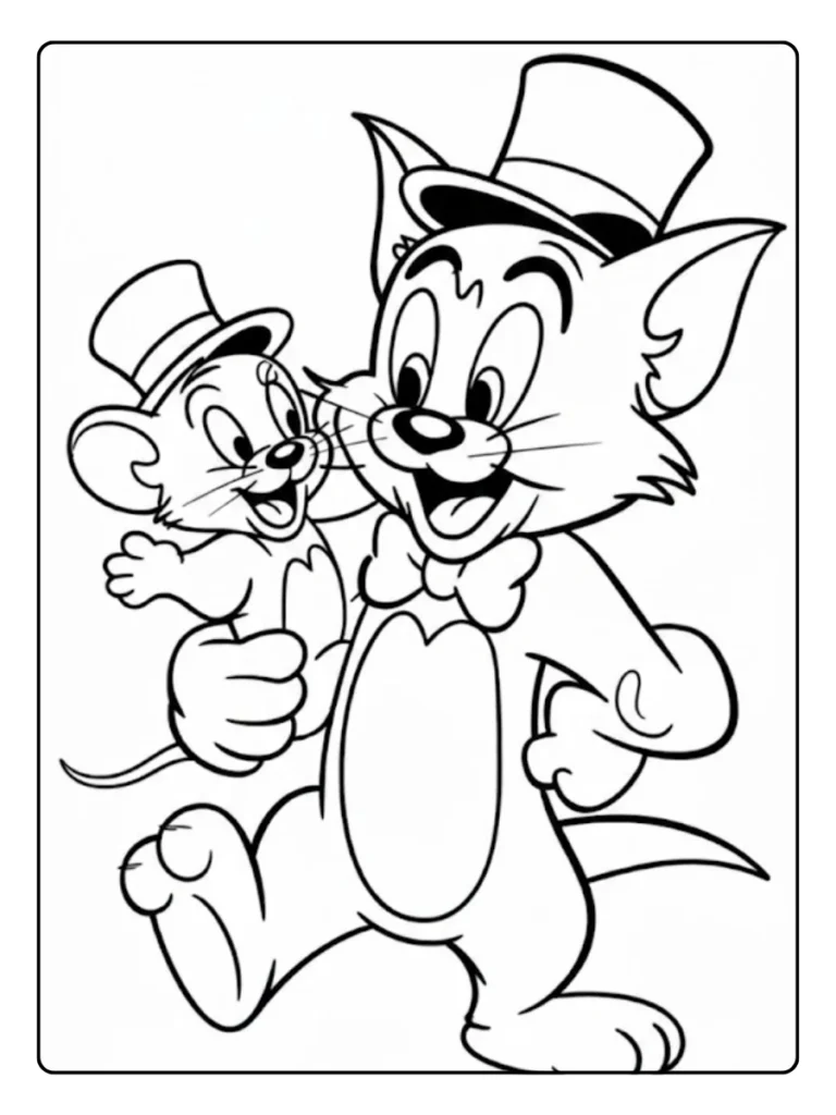 Tom En Jerry Printen Kleurplaat