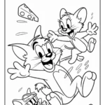 Tom En Jerry Vechten Kleurplaat