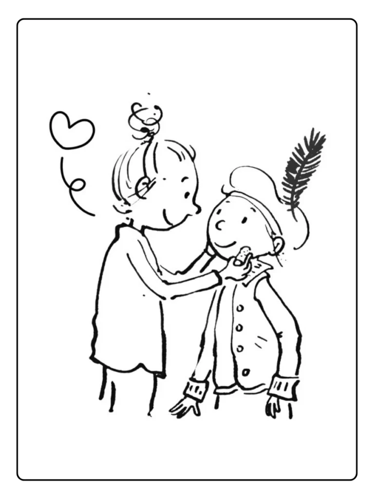 Zoete Zusjes Kleurplaat