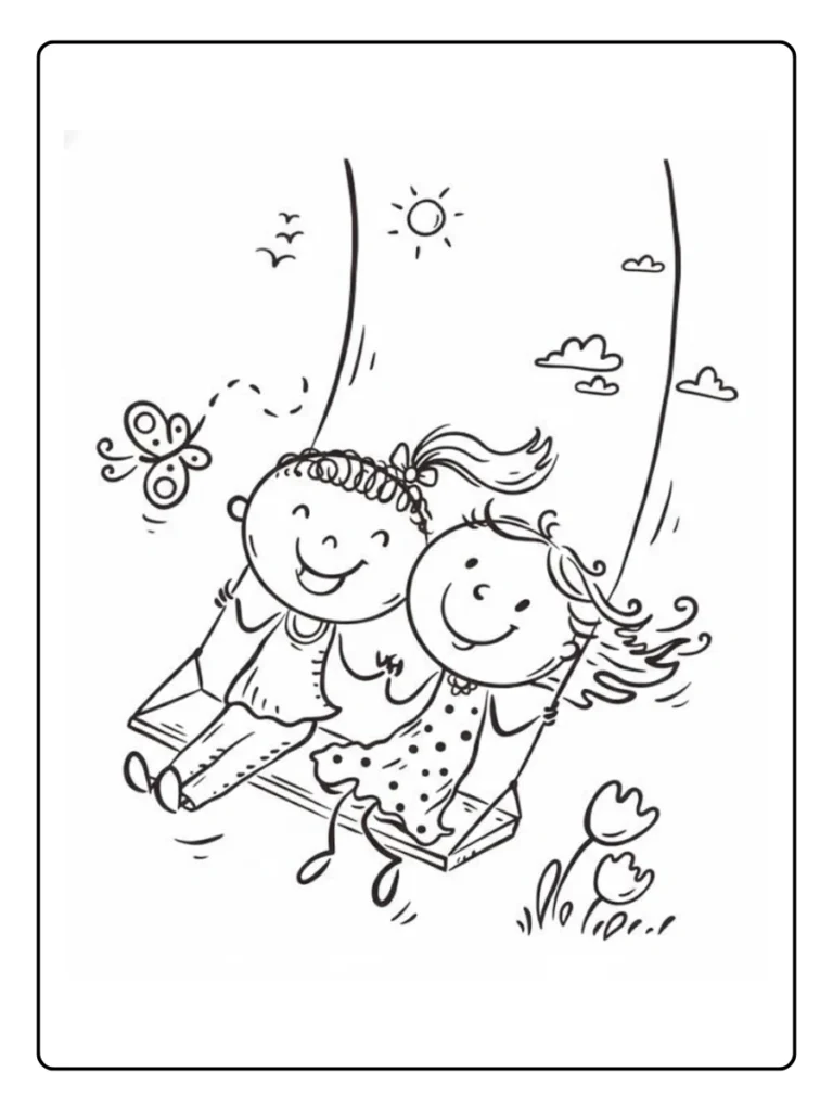 Zoete Zusjes Kleurplaat