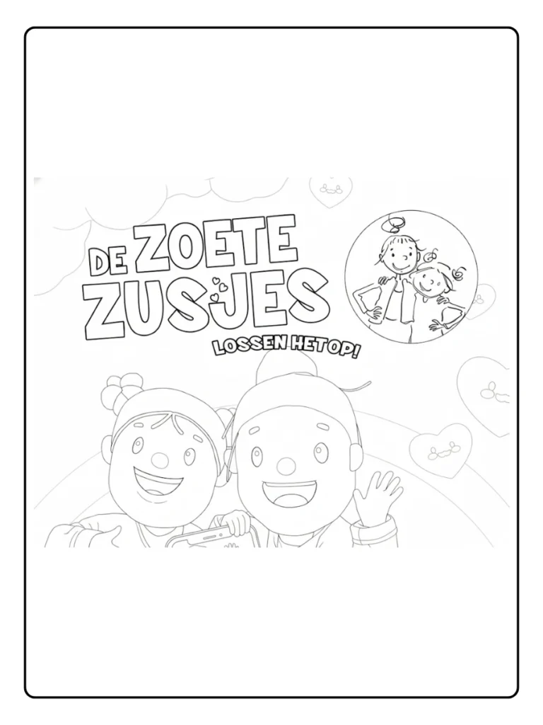 Zoete Zusjes Kleurplaat
