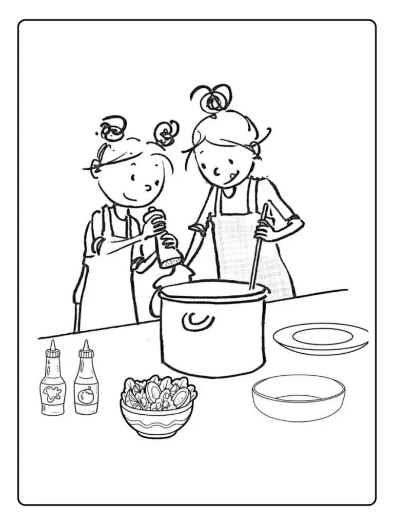 Zoete Zusjes Kleurplaat