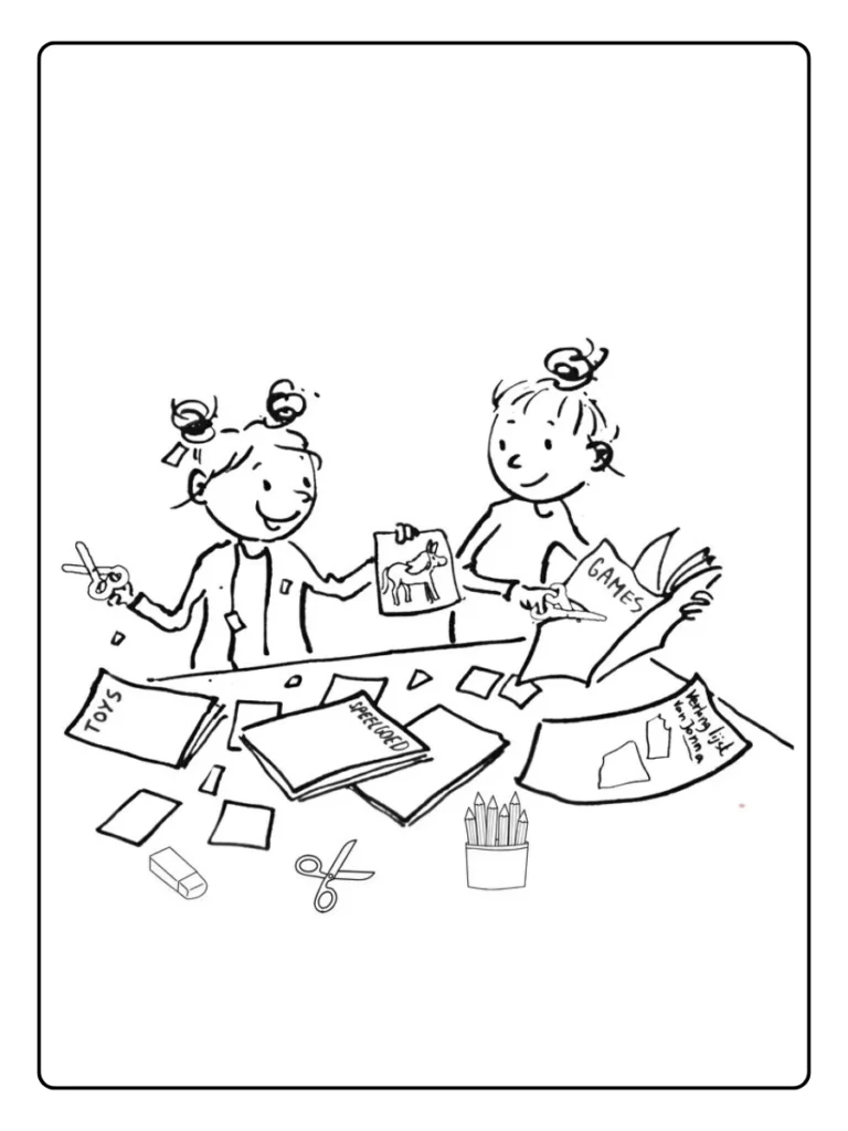 Zoete Zusjes Kleurplaat