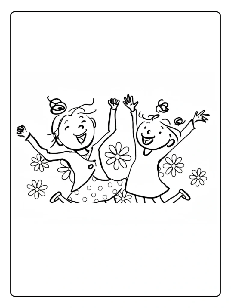 Zoete Zusjes Kleurplaat