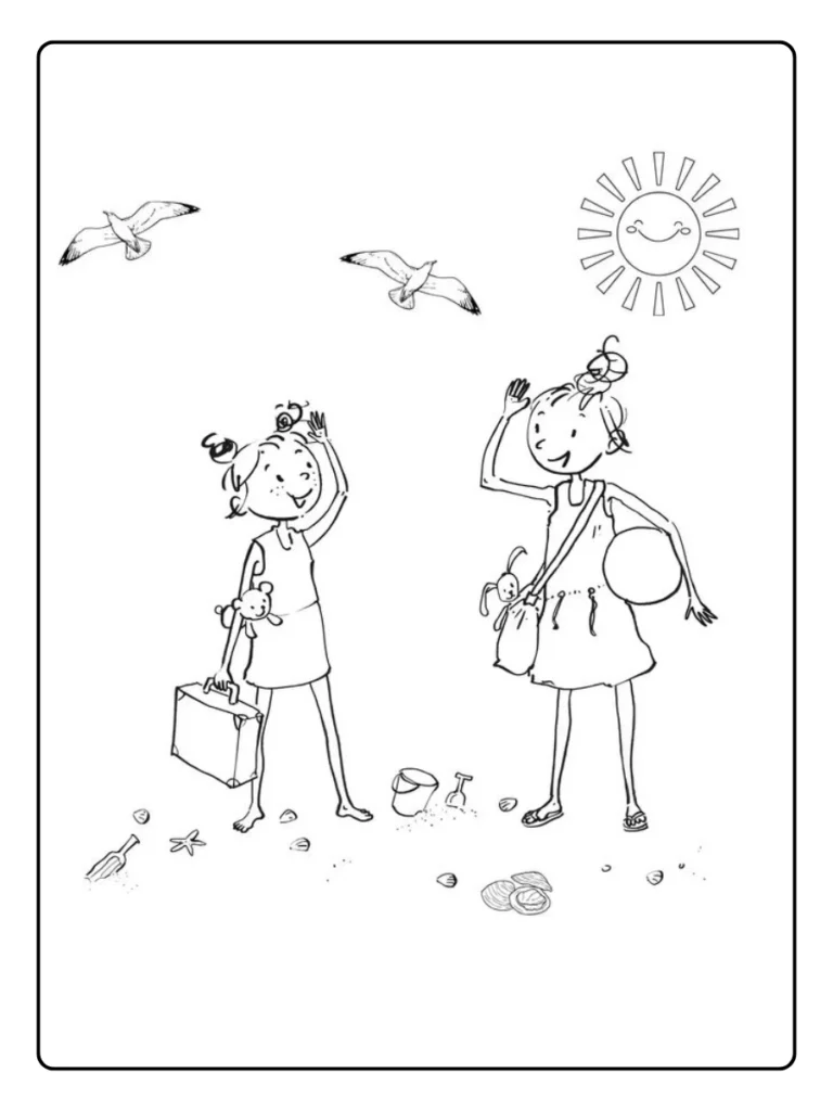 Zoete Zusjes Kleurplaat