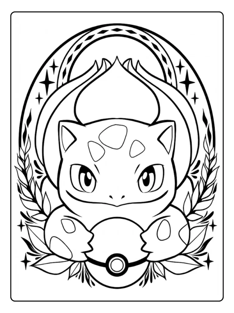 Kleurplaat Pokemon Schattig