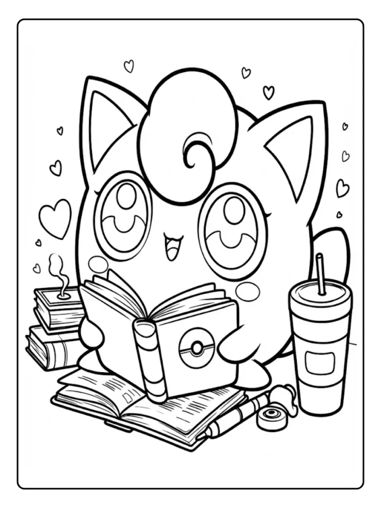 Kleurplaat Pokemon Schattig