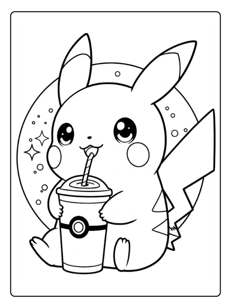 Kleurplaat Pokemon Schattig