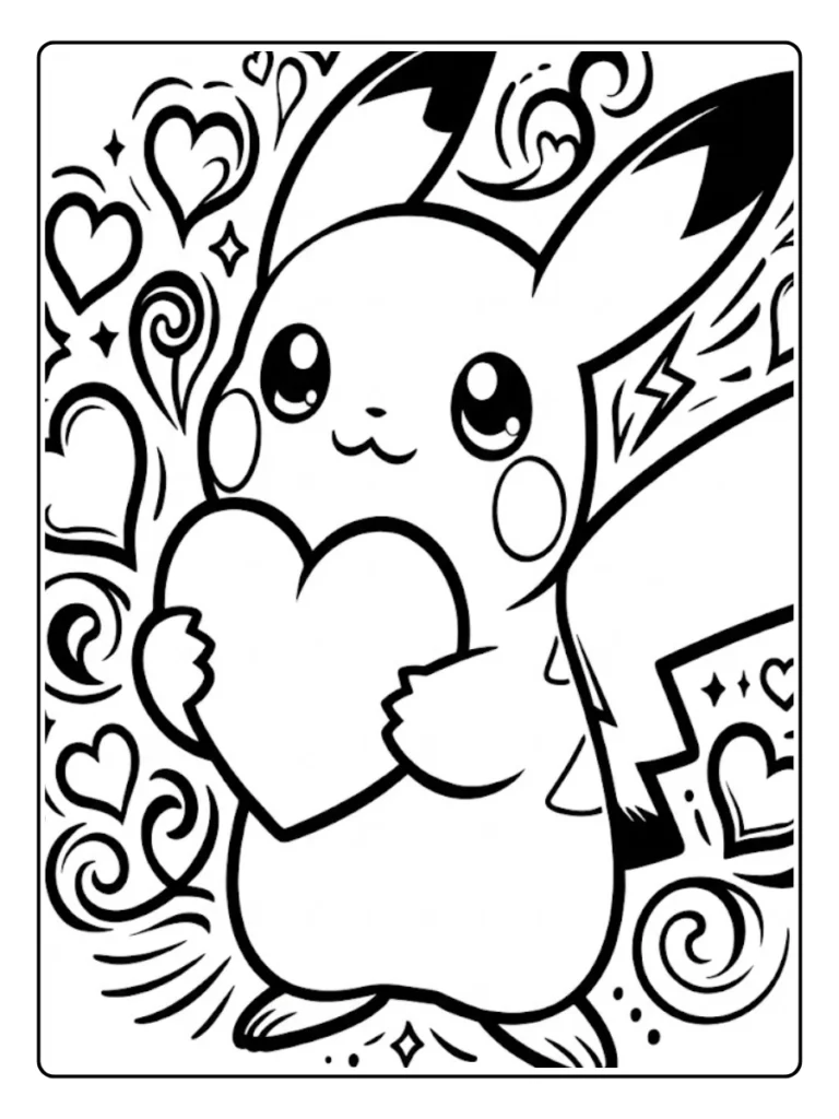 Kleurplaat Pokemon Schattig