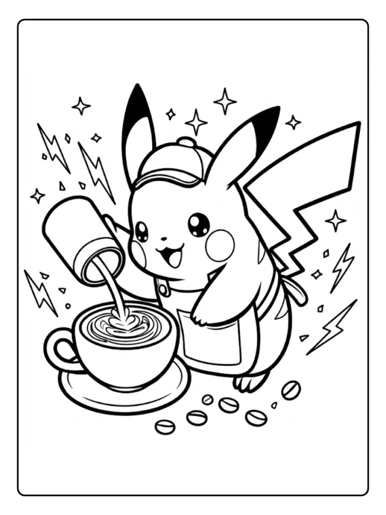 Kleurplaat Pokemon Schattig