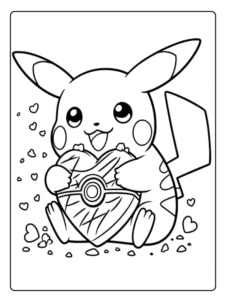 Kleurplaat Pokemon Schattig