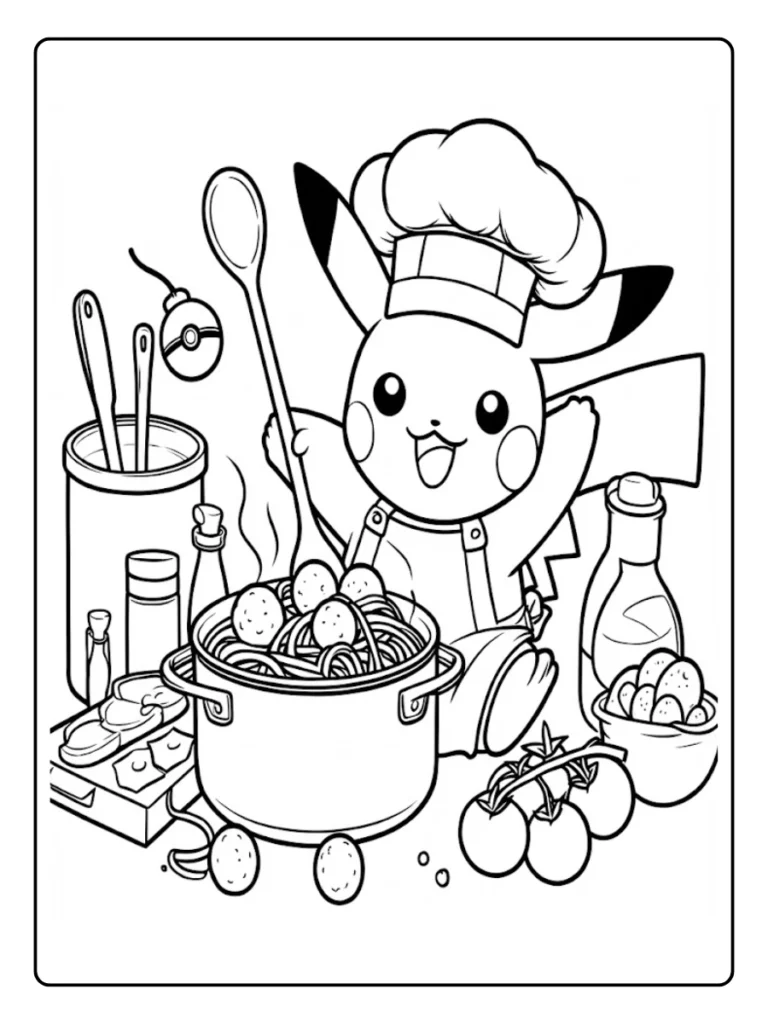 Kleurplaat Pokemon Schattig