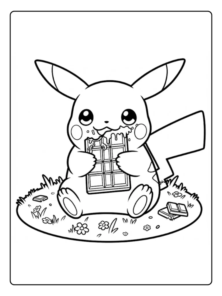 Kleurplaat Pokemon Schattig